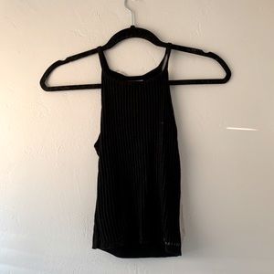 Tight, black crop top